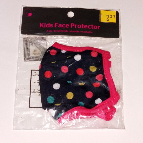 🎯 10 for $10 / Kids Polka Dot Face Mask - Picture 5 of 5